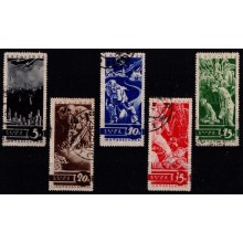 1935 - Sovjetunionen - AFA 501-05 - Frimærke - Stemplet.